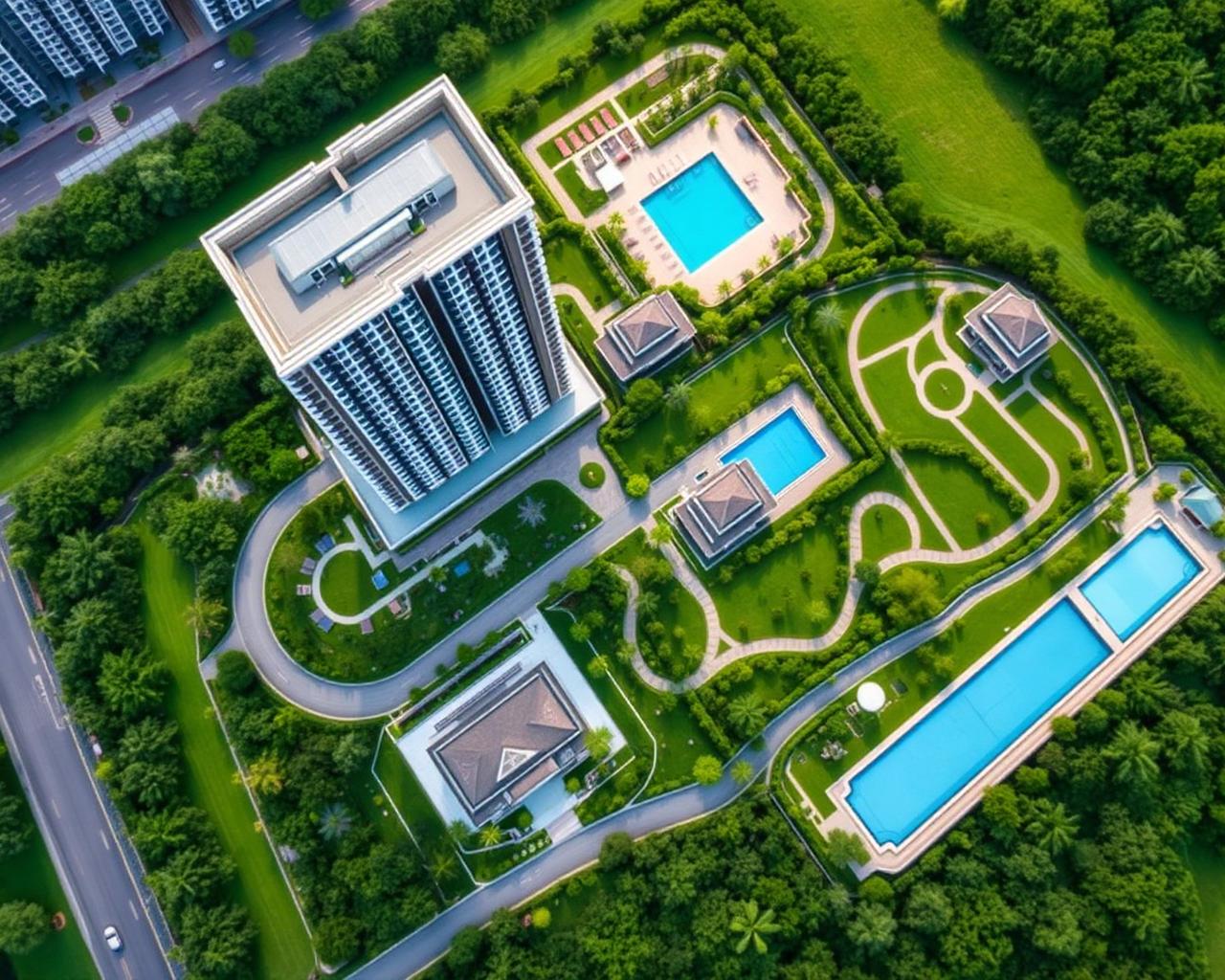 E-City Apartments master plan layout